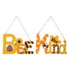 Wooden Bee Adorable Letter Sign Cheerful Yellow Bee Decor For Spring Summer Styling Home