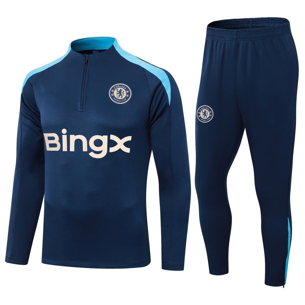 Autumn And Winter Real Madrid Barcelona Arsenal Training Suit Long Sleeve Half Zipper Football Suit Sportswear Adult Suit