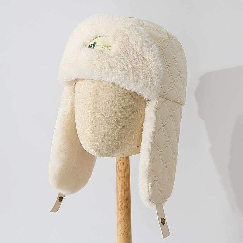 Autumn and Winter Windproof Velvet Men's and Women's Thermal Sleeves, Cycling Caps, Ear Protectors, Cold Protection, Thickened Pilot Hats