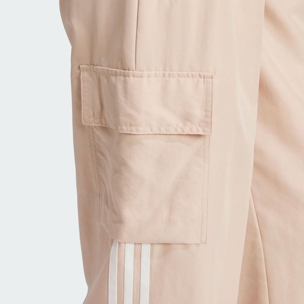 Adidas Originals Adicolor Three-Stripes Cargo Pants With Elastic Waist Women Bottoms Magic-Light-Brown IZ0717