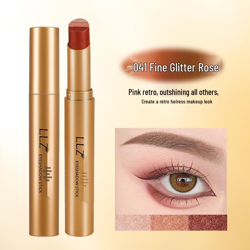 

Lilin Zhi Radiant Beauty Three-Color Eyeshadow Stick - Gradient Pearlescent Shimmer for Effortless Under-Eye Contouring. 3.5g