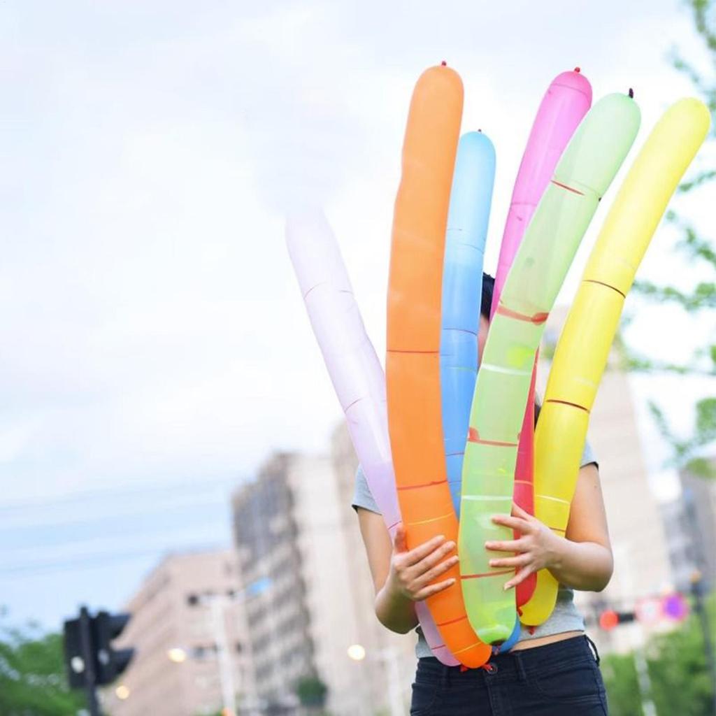 Flying Balloon 100 Pieces Holiday Toys Whistling Flying Party Balloons With Hand Pump For Boys Girls Park School Family