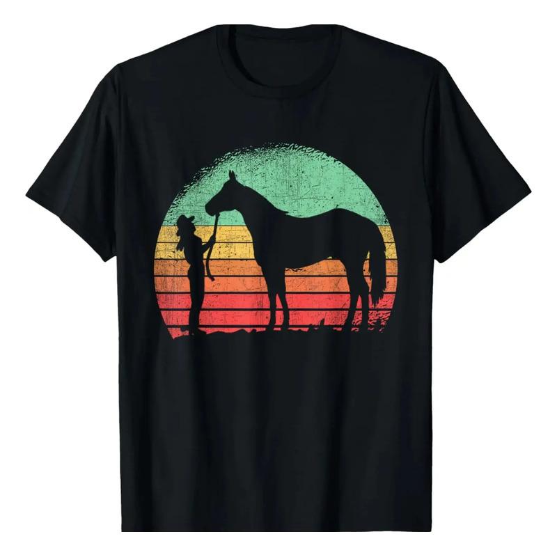 Camiseta Vaquera Cowgirl Horse Riding Texas Ranch Rider S
