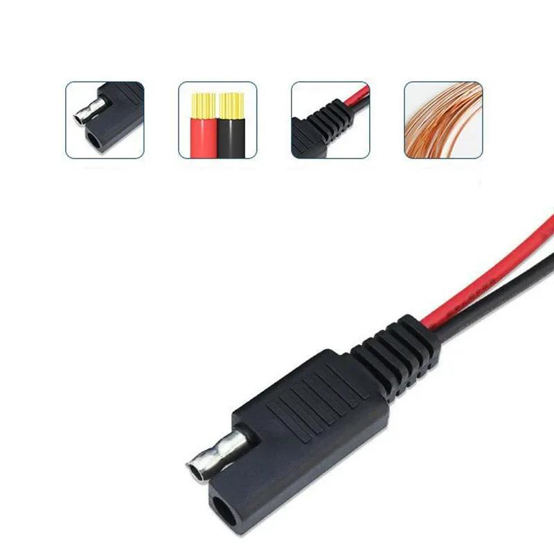 18AWG 10CM SAE männlich weiblich Kabel Power Verlängerung stecker draht für DIY Automotive Solar Batterie Stecker Draht SAE Kabel p1