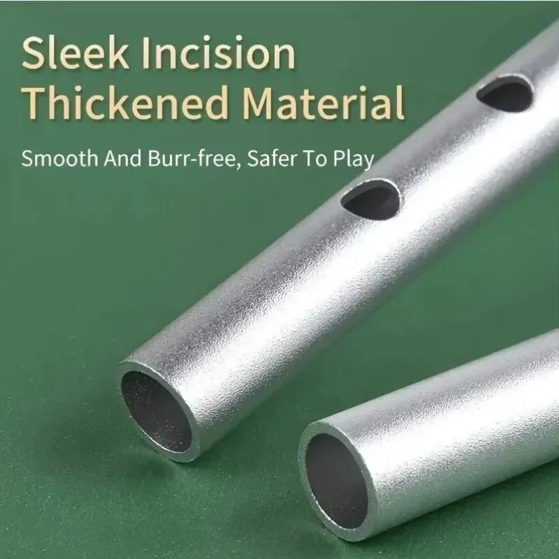 Autentyczna 6-otworowa gwizdawka irlandzka w tonacji C/D, piszczałka tin penny whistle, idealny tradycyjny irlandzki instrument muzyczny