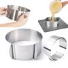 6-12inch Retractable Stainless Steel Circle Mousse Cake Ring DIY Baking Tool