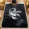 Flannel BlanketScorpions Warm Soft Throw Blanket for Indoor Sofa Bed Living Room Use