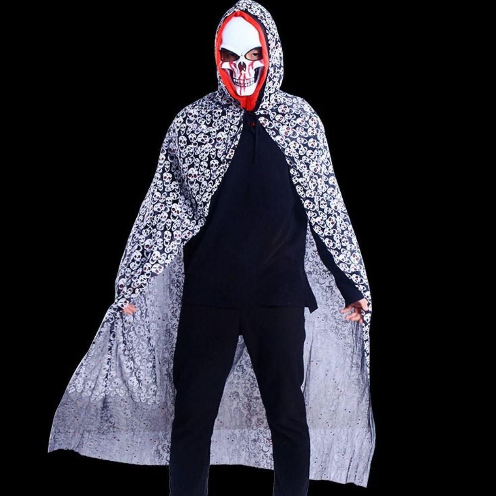 Spooky Halloween Skull Mask Dress Up Full Face Mask Toy Skeleton Ghost Festival Mask  Women