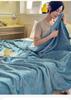 Class A Flannel Blanket: Multi-functional Solid Color, Perfect for Home & Office, Suitable for Mothers & Babies, Available In Single or Double Sizes