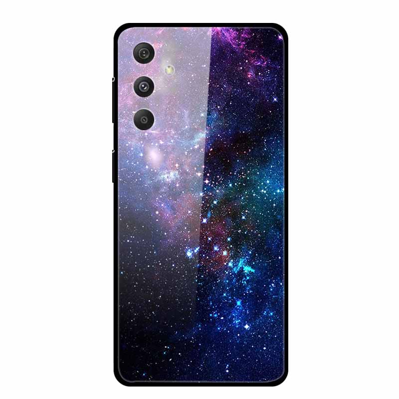 Tempered Glass Case For Samsung Galaxy S24 Plus Case Hard Glass Back Cover Soft Bumper For Samsung S24 Plus Phone Case S24Plus