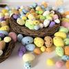 Small Foam Easter Eggs Foam Miniature Easter Decorative 100X Artificial Easter Bird Eggs Decorative Foam Ornaments For Easter
