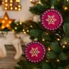 2/4PCS Red Gold Christmas Hanging Decoration Christmas Tree Ornament  Christmas Tree