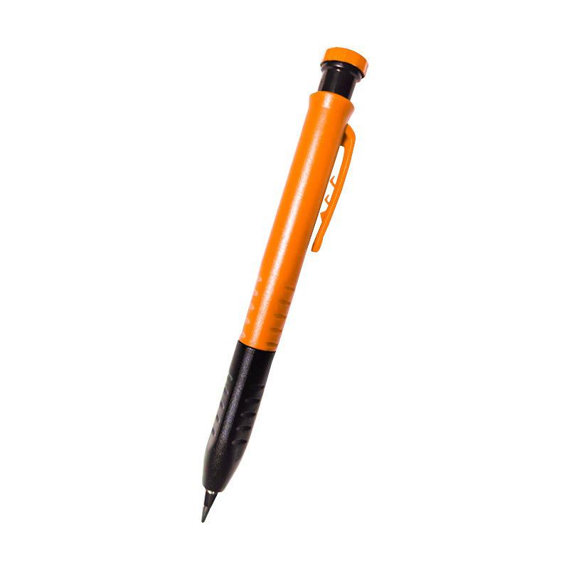 Metal Deep Hole Woodworking Pencil with Quick-Drying Graphite Lead and Push-Button Design