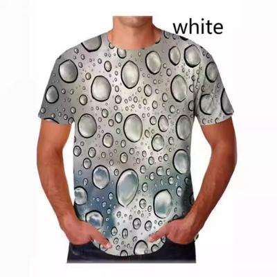 Unisex 3D Τυπωμένο T-shirt με Σταγόνα Νερού Αστείο Κοντομάνικο T-shirt