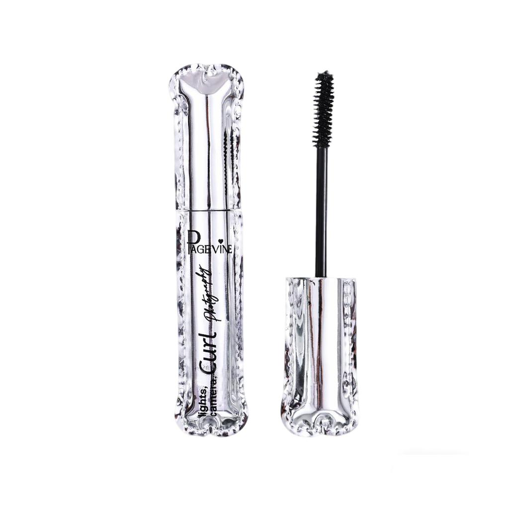 Eyelash Mascara, 3D Curl Long-Lasting, Black, Quick-Drying, Waterproof, 360-Degree Rotating Screw Brush, Naturally Dense and Longer Lashes, Eyelash