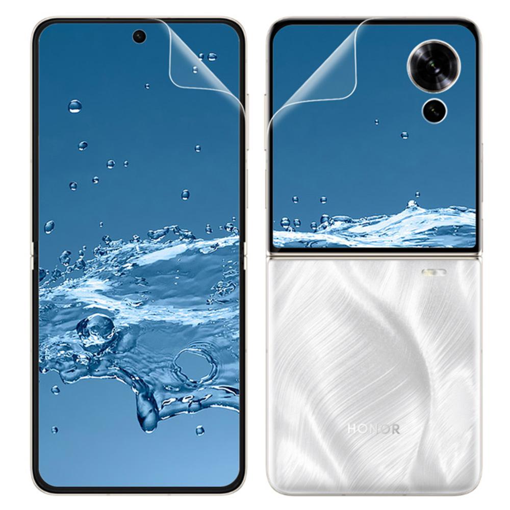 IMAK Hydrogel Film 4th Gen for Honor Magic V Flip 5G 1 Set TPU Screen Film (Front Screen+Rear Screen)