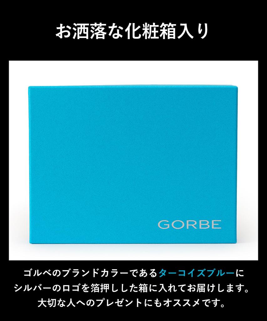 Golbe Italian Leather Smart Bifold Wallet Men's (Black)