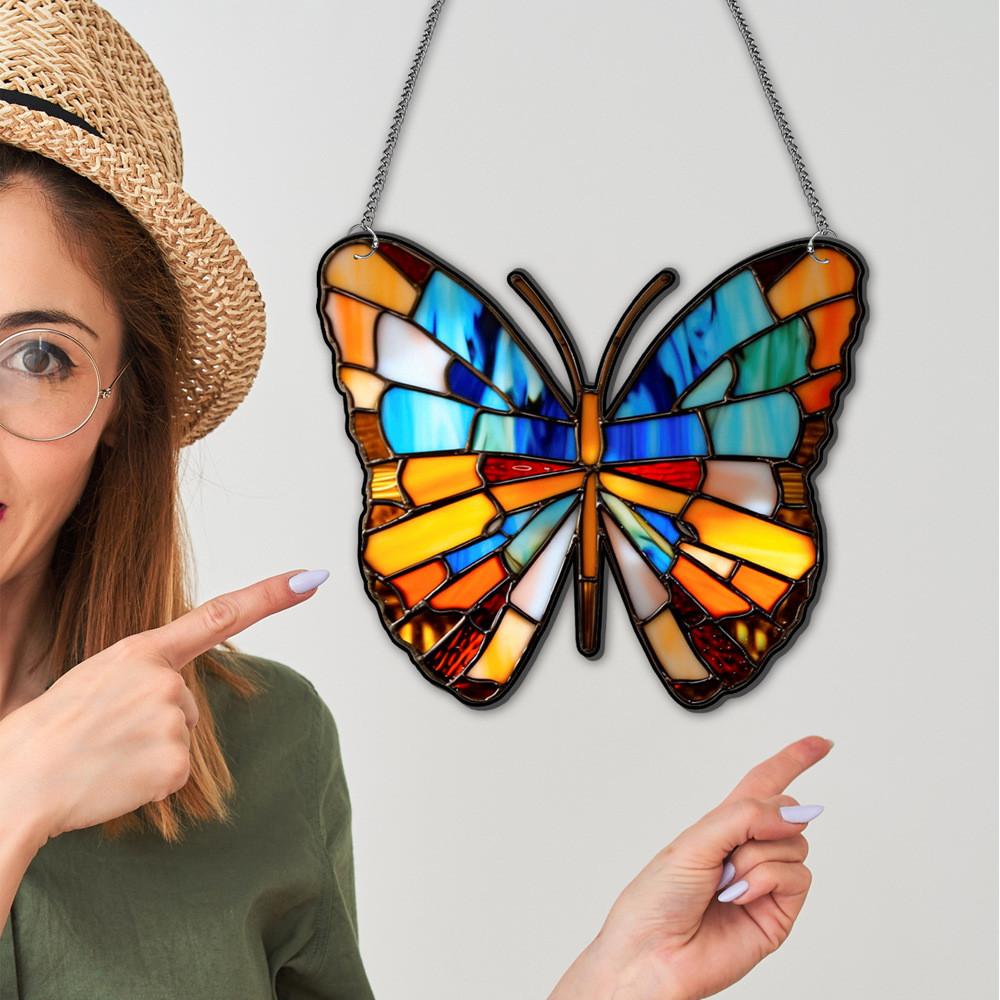 Colorful Butterfly Pattern Wall Decoration Hanging Acrylic Home Furnishing Gift