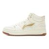 Li Ning Tianji HI Slip Resistant Cushioning Abrasion Resistant Mid Top Skateboard Shoes Women's Mother Of Pearl White AGCV340-5