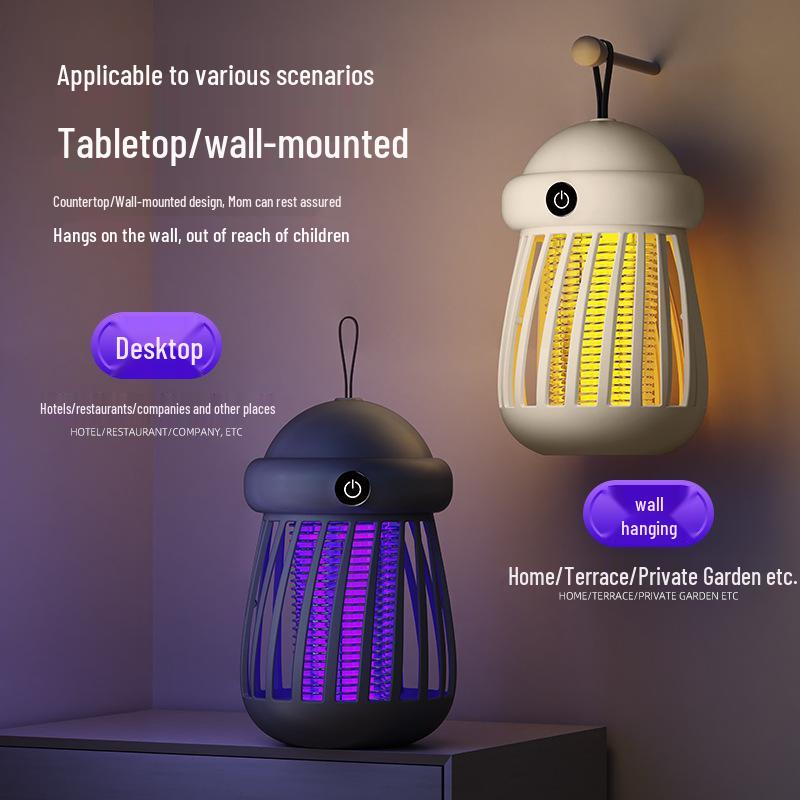 Low Noise 2025 USB Rechargeable Portable Mosquito Killer Lamp for Outdoor Use