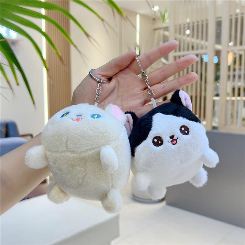 Adorable Plush Puppy Keychain Cute Soft Stuffed Dog Toy Perfect For Bags And Keys