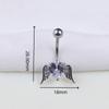 Fashion Bowknot Heart Navel Rings For Women Sexy Belly Button Nail Body Piercings Jewelry Stainless Steel Belly Button Ring Gift