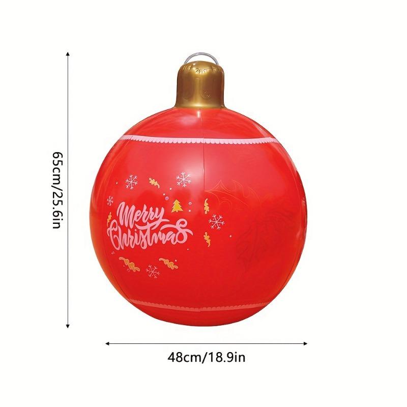 Christmas Inflatable Snowballs PVC Vibrant Lantern Ball Decorations Indoor and Outdoor Holiday Xmas Supplies Party Supplies Set