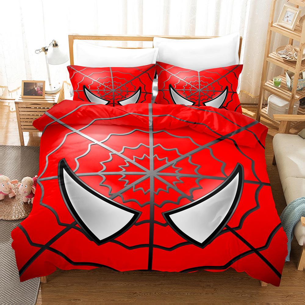 Home Textile Quilt Cover Pillowcase 3D Digital Printing Three-Piece Set American Style