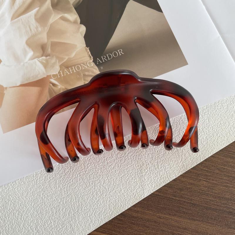 French Retro Large Hair Claw Clip for Thick Hair - 2024 New Style Shark Clip for Women
