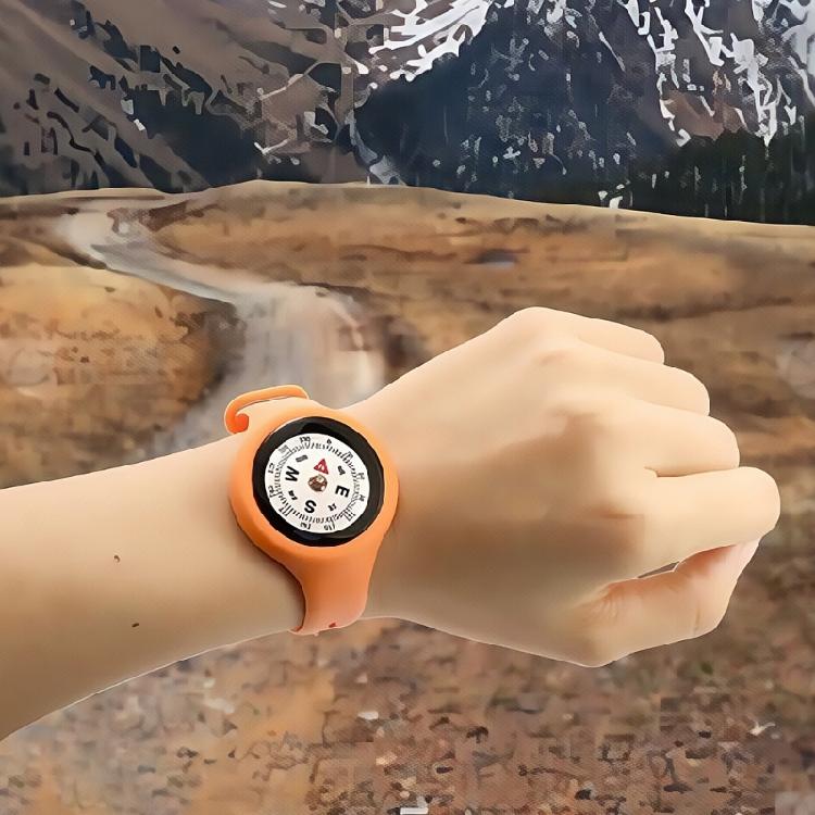 6Pcs Compacts Light Weight Student Compasses Watches High Precisions Navigation Tool Adjustable Strap Wearable Compasses