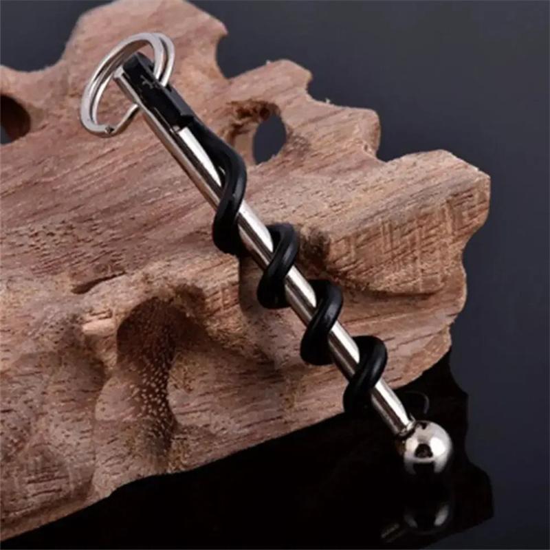 Otvírák na láhve Venkovní mini Edc korkový šroubovák Otvírák na láhve na klíče od červeného vína