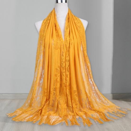 Women Chiffon Prayer Shawl Solid Color Versatile Turban Beach Towel Scarf Breathable Fabric Beach Towel Shawl