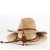 Breathable Paper Straw Panama Hat with Adjustable Chin Strap and Wide Brims Sun Protections for Women Vacation and Trip
