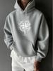 Nautical Compass Starry Direction Exploration Sense Print Casual Sports Outdoor Men'S Long Sleeve Hooded Sweatshirt Men'S Top Autu