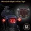 Motorcycle Eagle Claw LED Light Smoke Tail Light 12V License Plate Rear Lamp For Dyna Super Wide Glide Low Rider Fat Bob