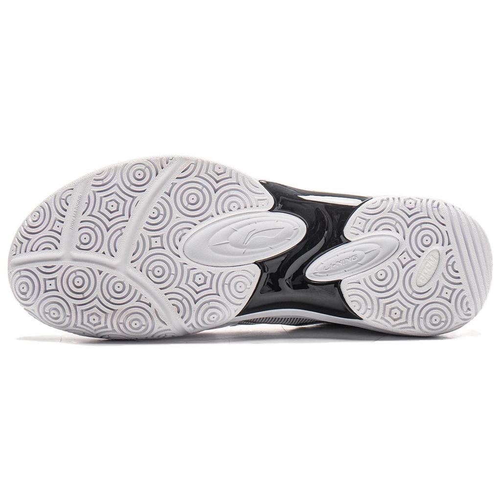 Li Ning Abrasion Resistant, Breathable, Lightweight Low Top Training Shoes Unisex Black White AYTV013-2