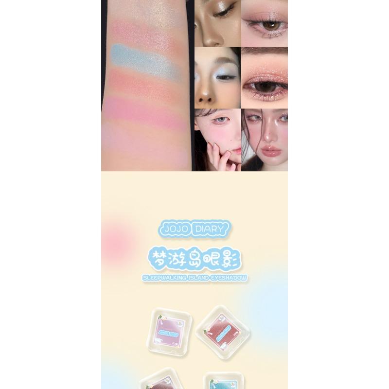 Smooth Silky Shimmery Single Color Eyeshadow Long Lasting Easy To Apply
