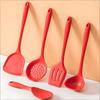 Silicone Kitchen Utensil Set 3PCS Food Grade Spatula Soup Spoon Rice Spoon Heat Resistant Nonstick Cooking Essentials for Home Use