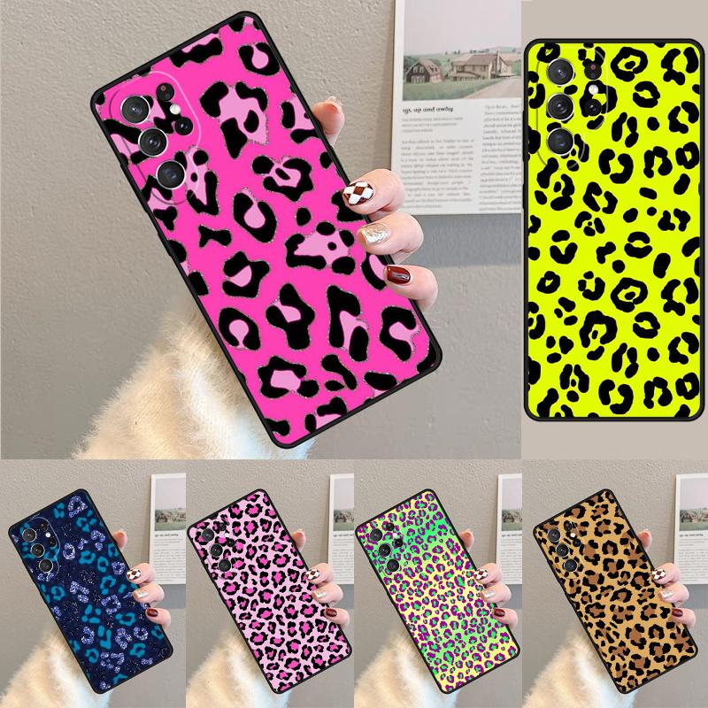Leopard Print Panther Silicone Phone Case For Samsung Galaxy Note 10 Pro S26 S25 S24 S23 S22 S21 Plus S25Ultra Capa Cover