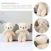 CALLARON Cute Small Stuffed Bears, 12-Piece Fluffy Teddy Bear Kit with Keychains, Perfect for DIY Christmas Decorations, Graduations, Halloween,