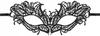 Black Lace Elegant Venetian Eye Mask Carnival Bachelorette Retro