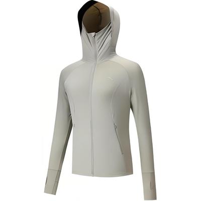 Comprehensive Training Series Solid Color Zipper Hooded Comfortable Breathable Versatile Sun Protection Jacket Women Jacket 962527703-4