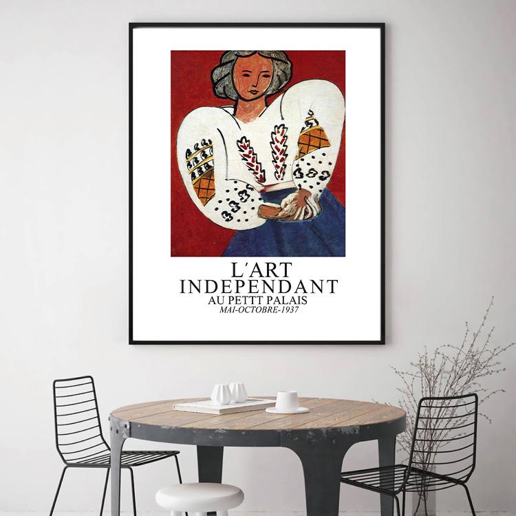Abstract Matisse Line Art Poster World Famous Painting Vintage Wall Pictures Prints for Living Room Bedroom Nordic Home Decor
