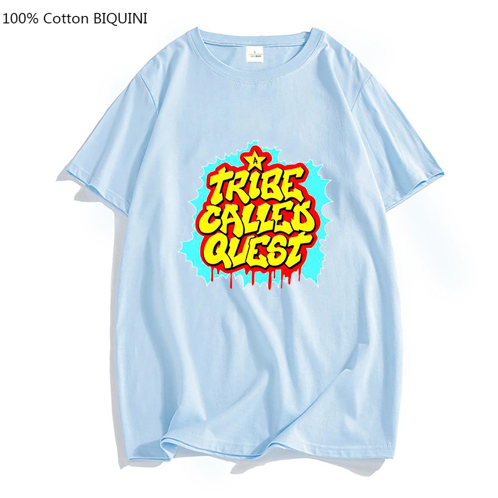 A TRIBE CALLED QUEST ATCQ T-shirts MEN Cool Fashion Anime Print Tshirts 100% Cotton T Shirts Four Seasons Casual Aesthetic Full