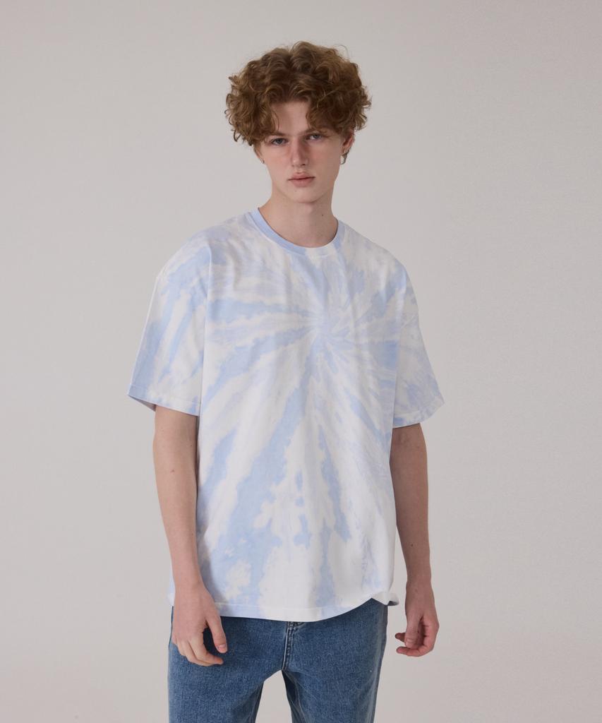 Gesison Tie-Dye Oversized Short Sleeve T-Shirt_Freedom