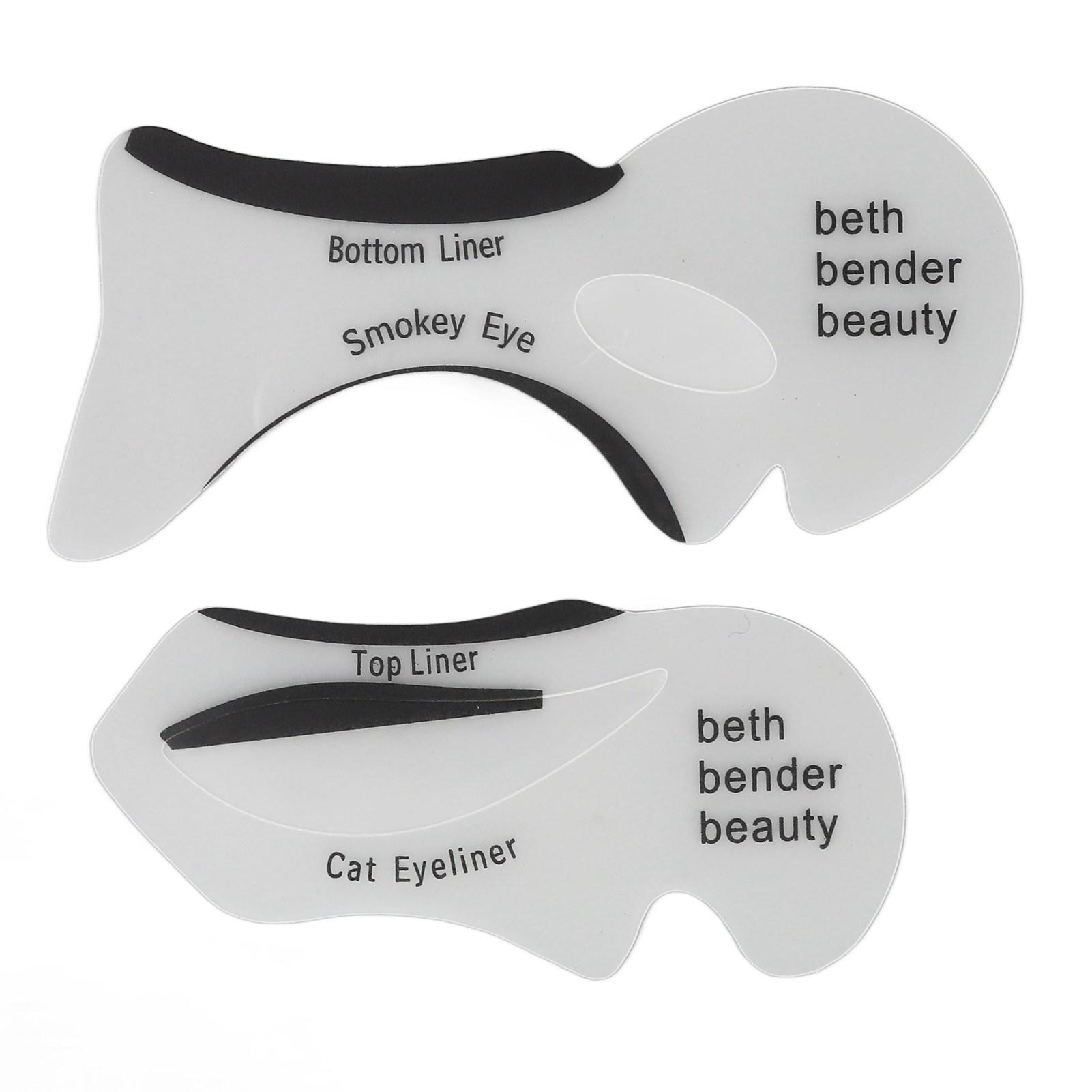 

2 шт. трафарет для теней для век EVA портативный многоразовый трафарет для подводки глаз для макияжа косметика