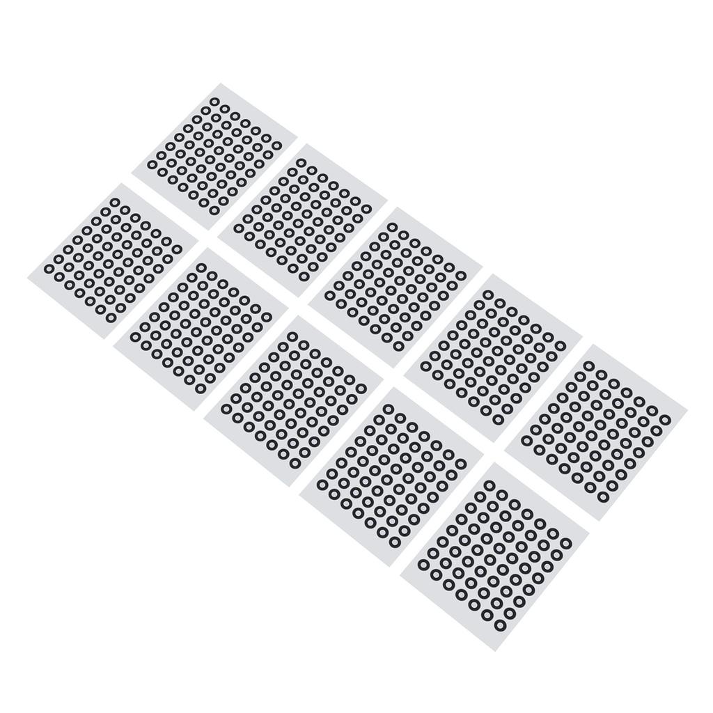 10 Sheet 6mm 3D Scanning Marker Reusable 3D Tracking Dot Reference Point Marker for Optical