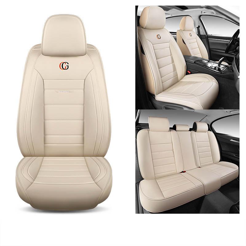 Universal 5 Set Auto Seat Cushion Leather 5 Seats Universal Car Seat Cover Waterproof Car Seat Cover