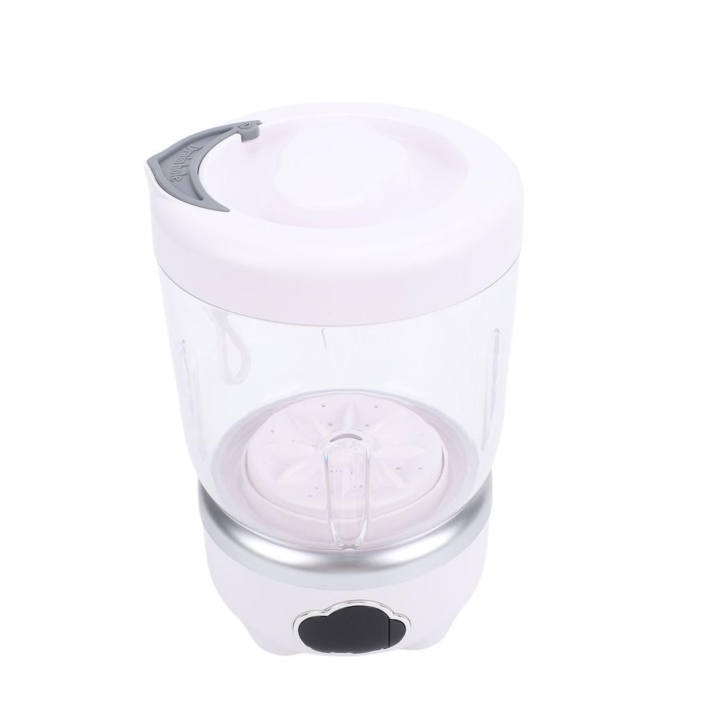 Underwear Washing Machine White Color 3 Modes Foldable 1.6L Portable Cordless Underwear Washer
