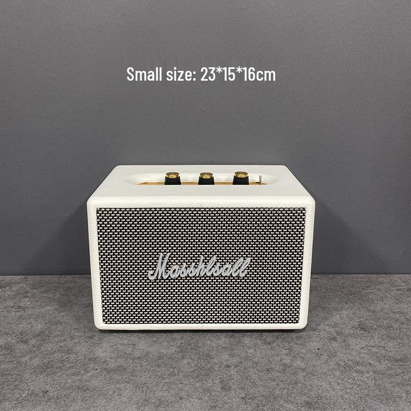 Marshall Speaker Model Ornament: Wooden Shell & Leather Wrap - Perfect for Model Home Decor